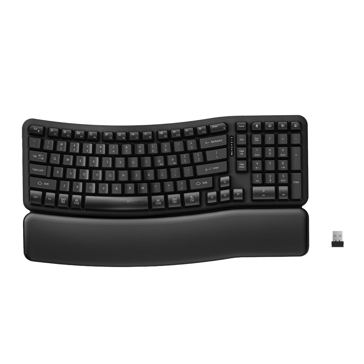 Kensington Pro Fit™ Ergo KB620-RC Wireless Rechargeable EQ Keyboard (K72487NA)