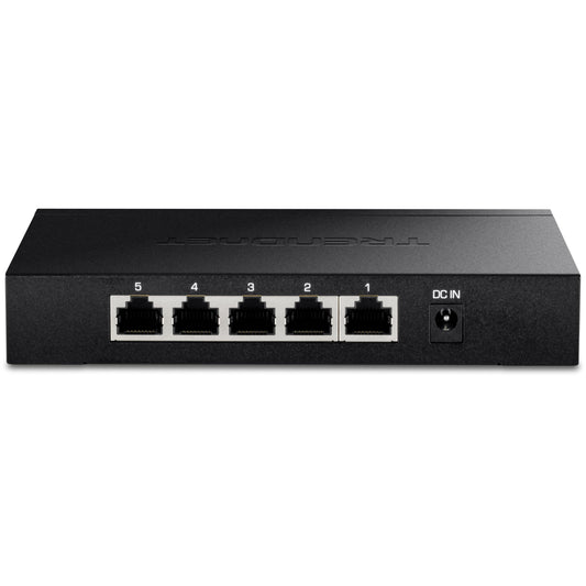 TRENDnet 5-Port Unmanaged 2.5G Gaming Switch, TEG-S350, 5 x 2.5GBASE-T Ports, 25Gbps Switching Capacity, Ethernet Splitter, NDAA & TAA Compliant