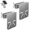 2 Pack Gutter Mount Bracket Compatible with Eufy Solocam S340/E30, No Drill Installation, Stainless Steel Gutter Mount for Security Camera, Security