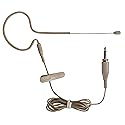 Single Ear Hanging Headset Microphone (for 3.5mm Plug with Thread Type +1/4" Plug Skin)