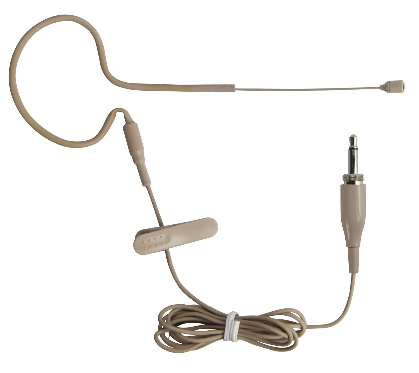Single Ear Hanging Headset Microphone (for 3.5mm Plug with Thread Type +1/4" Plug Skin)