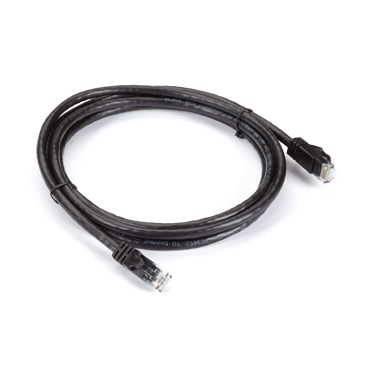 Black Box CAT6APC-010-BK 10 ft. Black CAT6A 500 Mhz UTP PVC Snagless Stranded Ethernet Cable