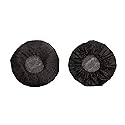 ONLYKXY Non-woven Handheld Microphone Cap case pads Universal Small Mic Covers Replacement WindScreen Protective for Recording Room KTV (Black) (100