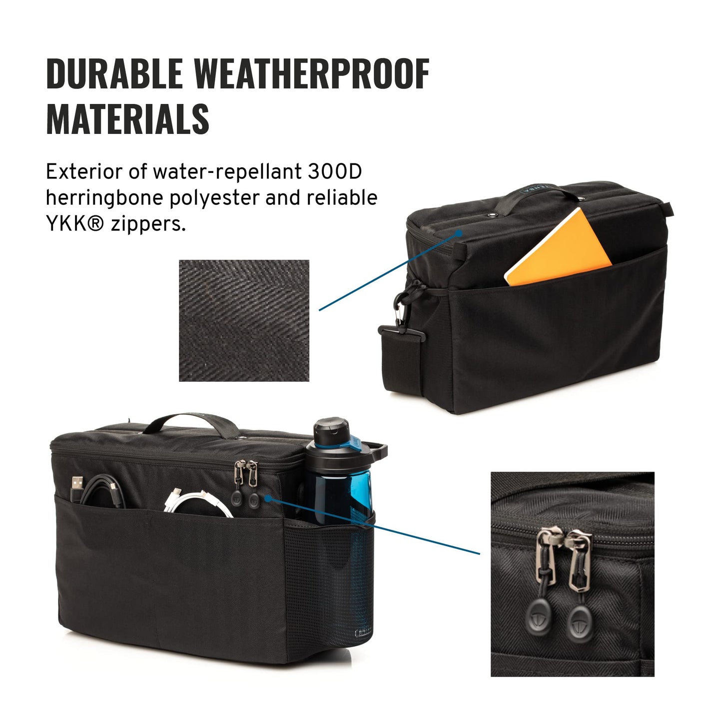 Tenba BYOB 13 Camera Insert - Turns any bag into a camera bag for DSLR and Mirrorless cameras and lenses - Black (636-632)
