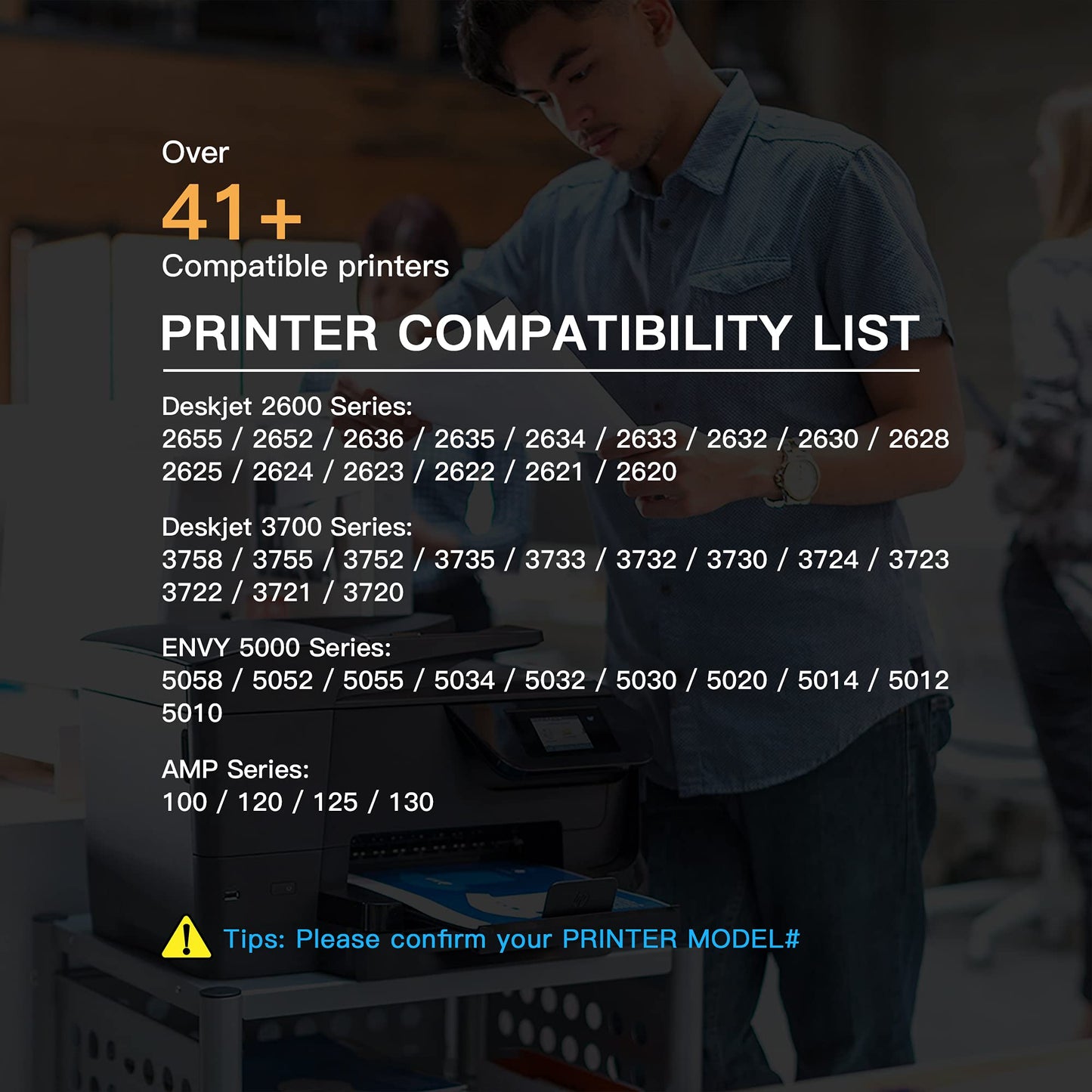 E-Z Ink (TM Remanufactured Ink Cartridge Replacement for HP 65 65XL 65 XL to use with Envy 5055 5052 5058 DeskJet 2622 2624 2652 2655 3752 3755