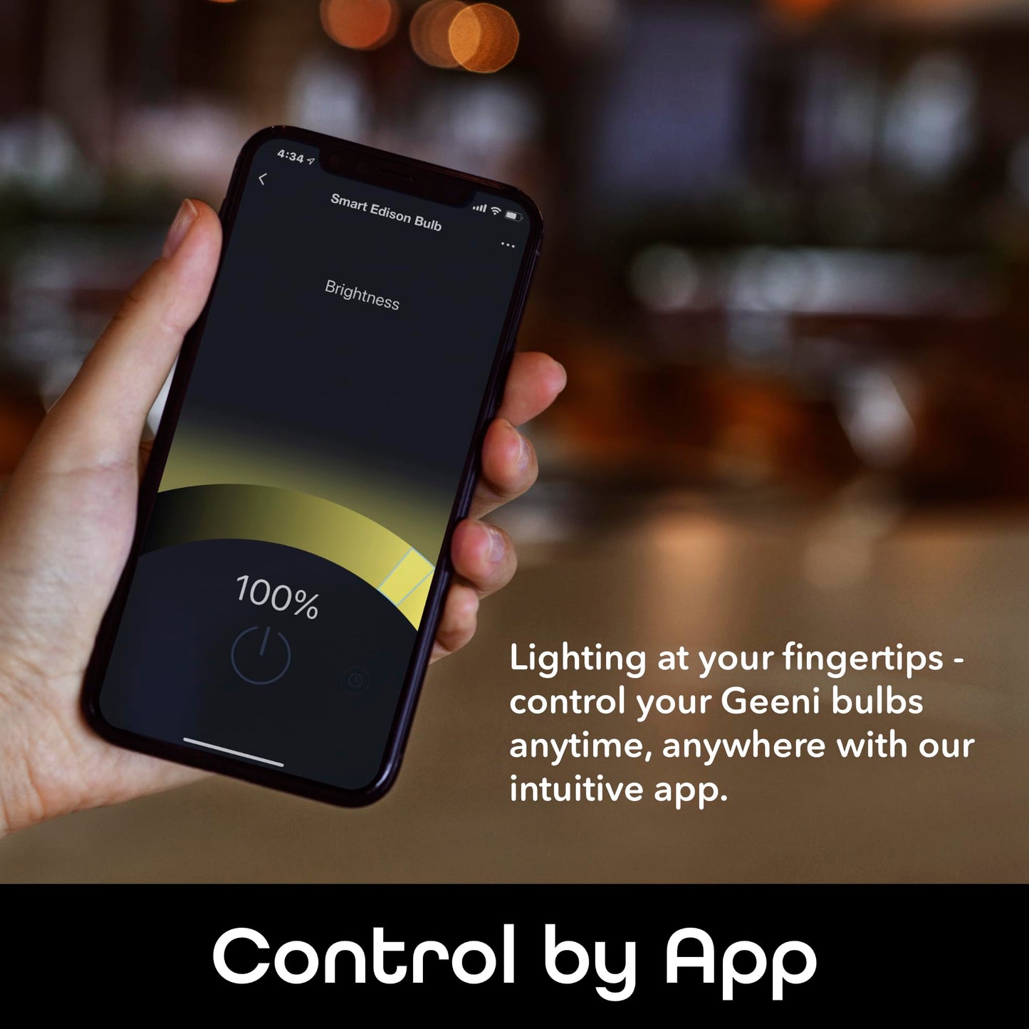 Geeni LUX Edison Wi-Fi LED Smart Light Bulb, Soft White (2700K), 2-Pack