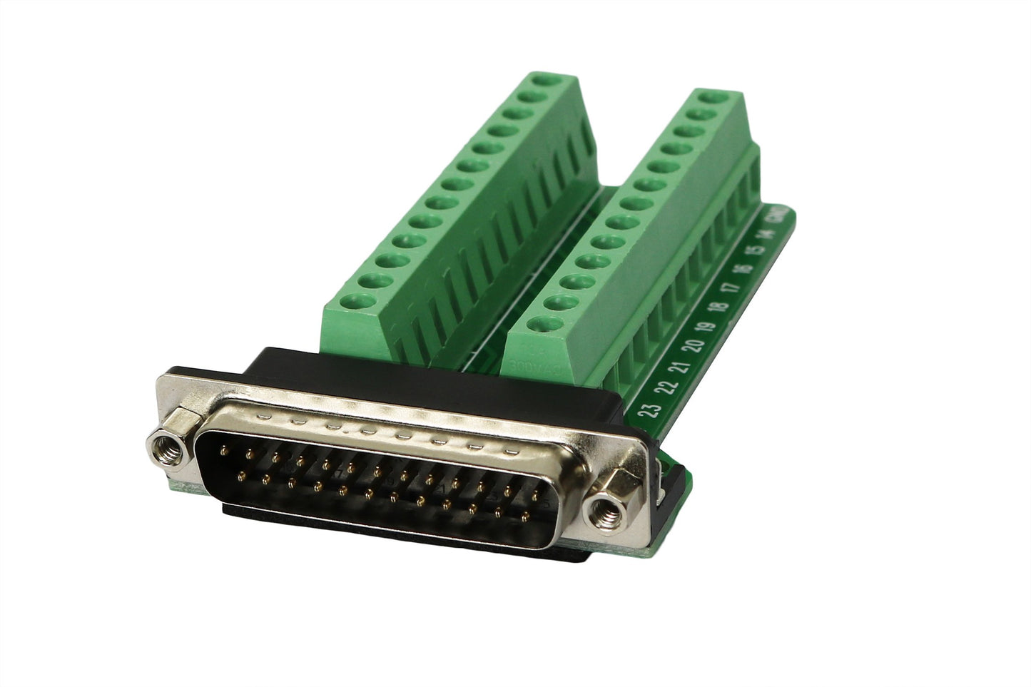Twinklebay Connector Db25 D-sub Male Plug 25-pin Port Terminal Breakout PCB Board