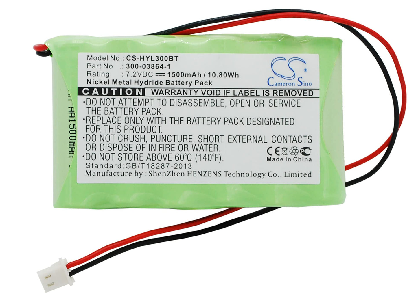 Cameron Sino Battery for Safewatch QuickConnect Plus QuickConnect Security System Pulse TS Keypad WALYNX-RCHB-SC Lynx Alarm Security Panel, BW64, Lynx