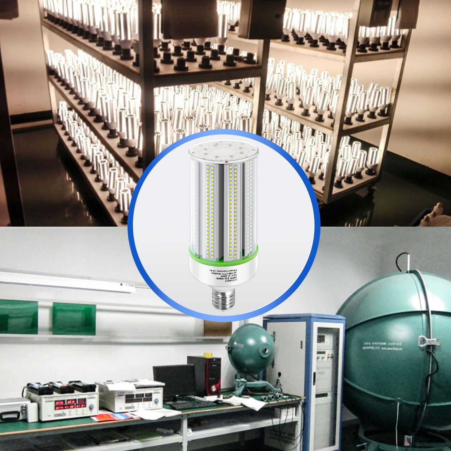 GTAREN 2-Pack 100W LED Corn Bulbs,5000K,AC110-277V,14000lm,E26/E39 Base,LED Replacement Metal Halide HID CFL for Commercial Industrial Lighting