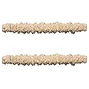 EIFHYT Fabric Cord Cover & Chandelier Chain Cover 2 Pack 6Feet Length for Chandelier Lighting Wires Natural Burlap Easy to Install (Brown)