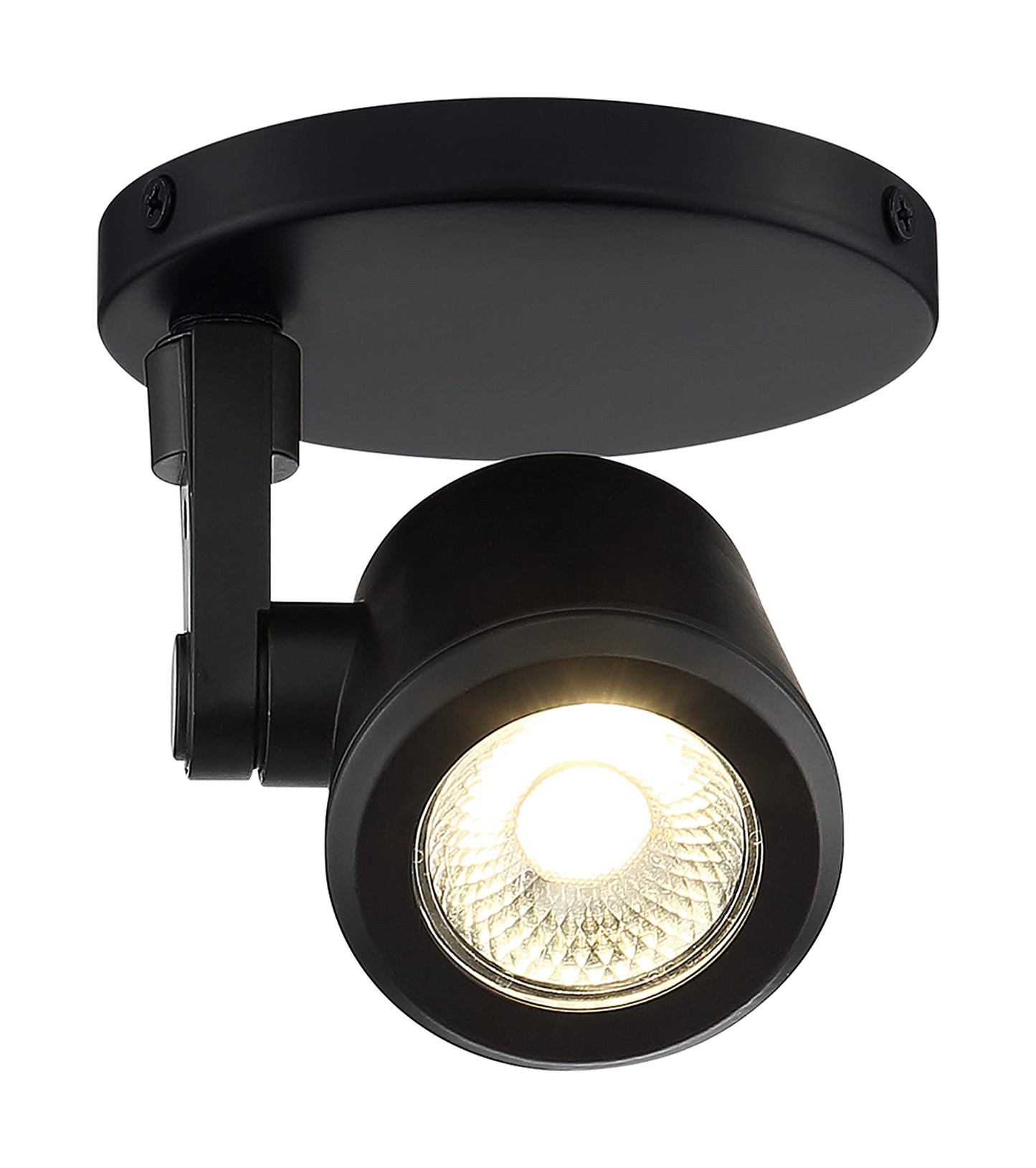 Nuvo Lighting 62/1107 12W LED Adjustable Taper-Back Monopoint Ceiling and Wall Spotlight, Black