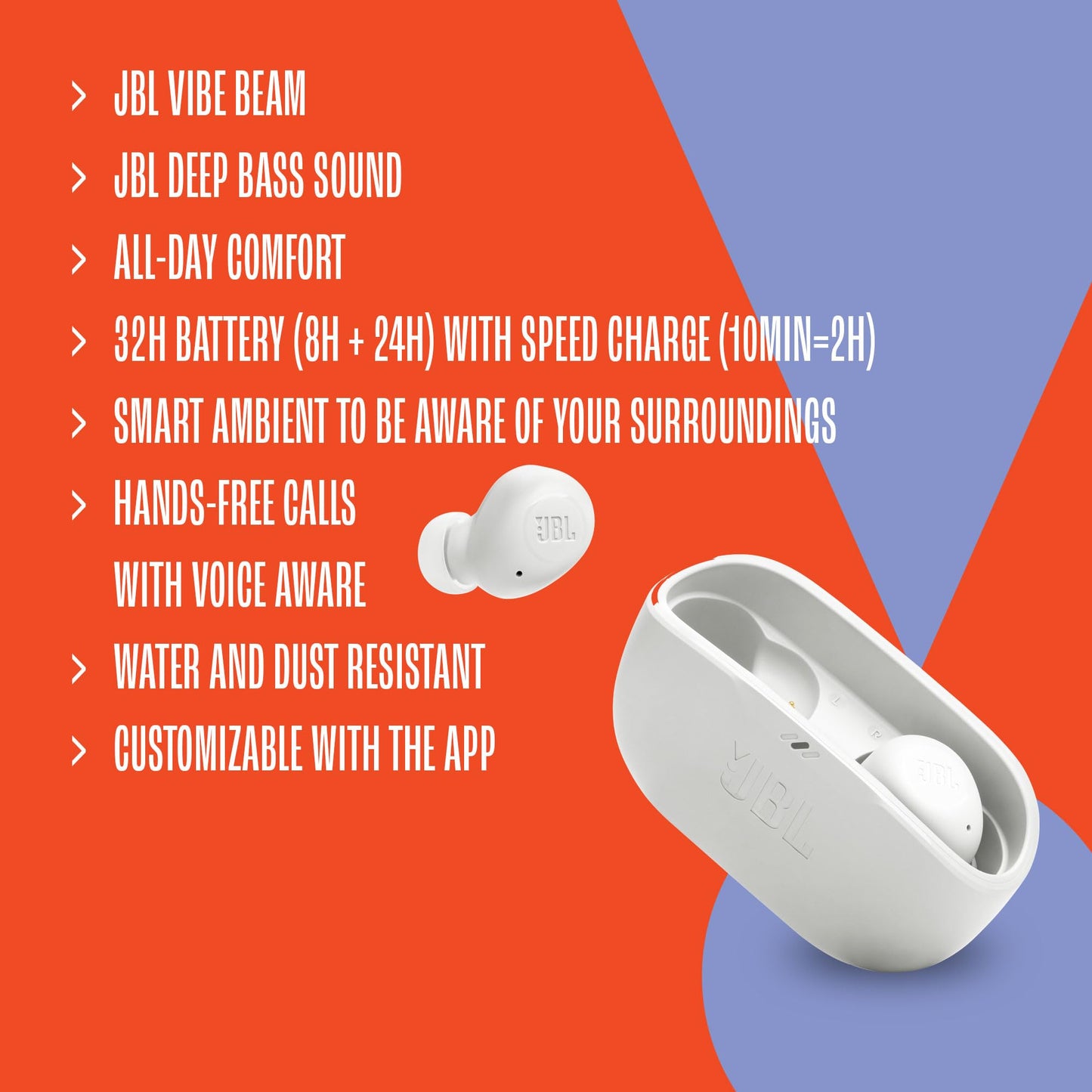 JBL Vibe Buds - True Wireless Earbuds - White