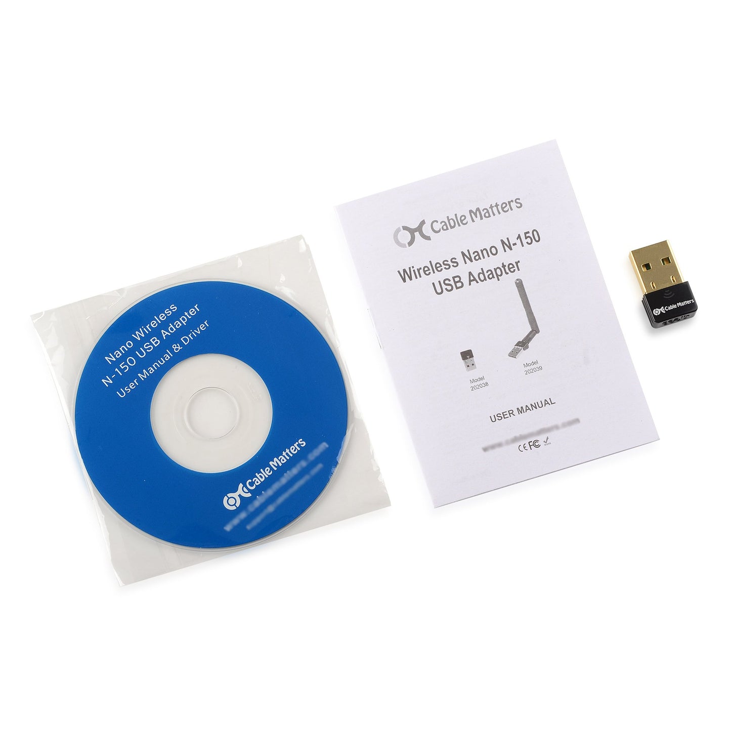 Cable Matters Nano USB Wireless Adapter (USB Wireless N Adapter/USBWiFi AdapterUp to 150 Mbps