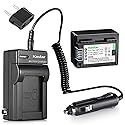Kastar Battery BP-718F Decoded 1 Pack + Charger for Canon BP-718 and VIXIA HF M50, HF M52, HF M500, HF R30, HF R32, HF R40, HF R42, HF R50, HF R52, HF