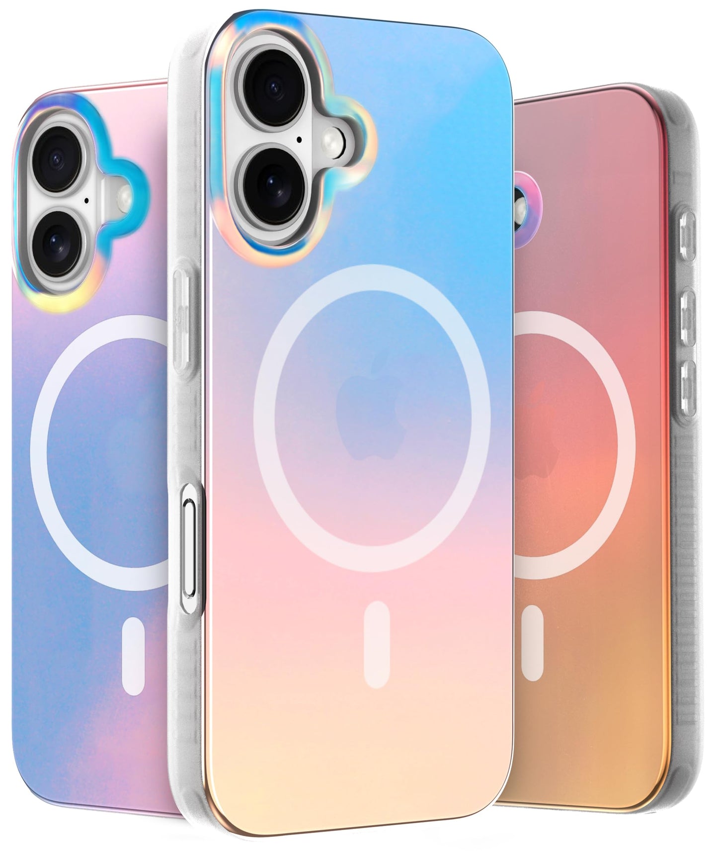 LONLI Hue for iPhone 16 Plus Case - Dynamic PrismGlow Color-Shift Iridescent Phone Cover, Slim Shock-Absorbing, Compatible with MagSafe & Magnetic