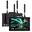 HollyView Pyro 7 Wireless Video Transmitter & Receiver & 7 inch Camera Field Monitor HDMI & SDI 1300ft Range, 60ms Latency Auto Dual-Band Hopping