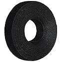 Panduit HLS-15R0 Tak-Ty Hook And Loop Cable Tie, Continuous Roll, 50lbs Min Tensile Strength, Variable Max Bundle Diameter, 0.750" Width, 15.0ft