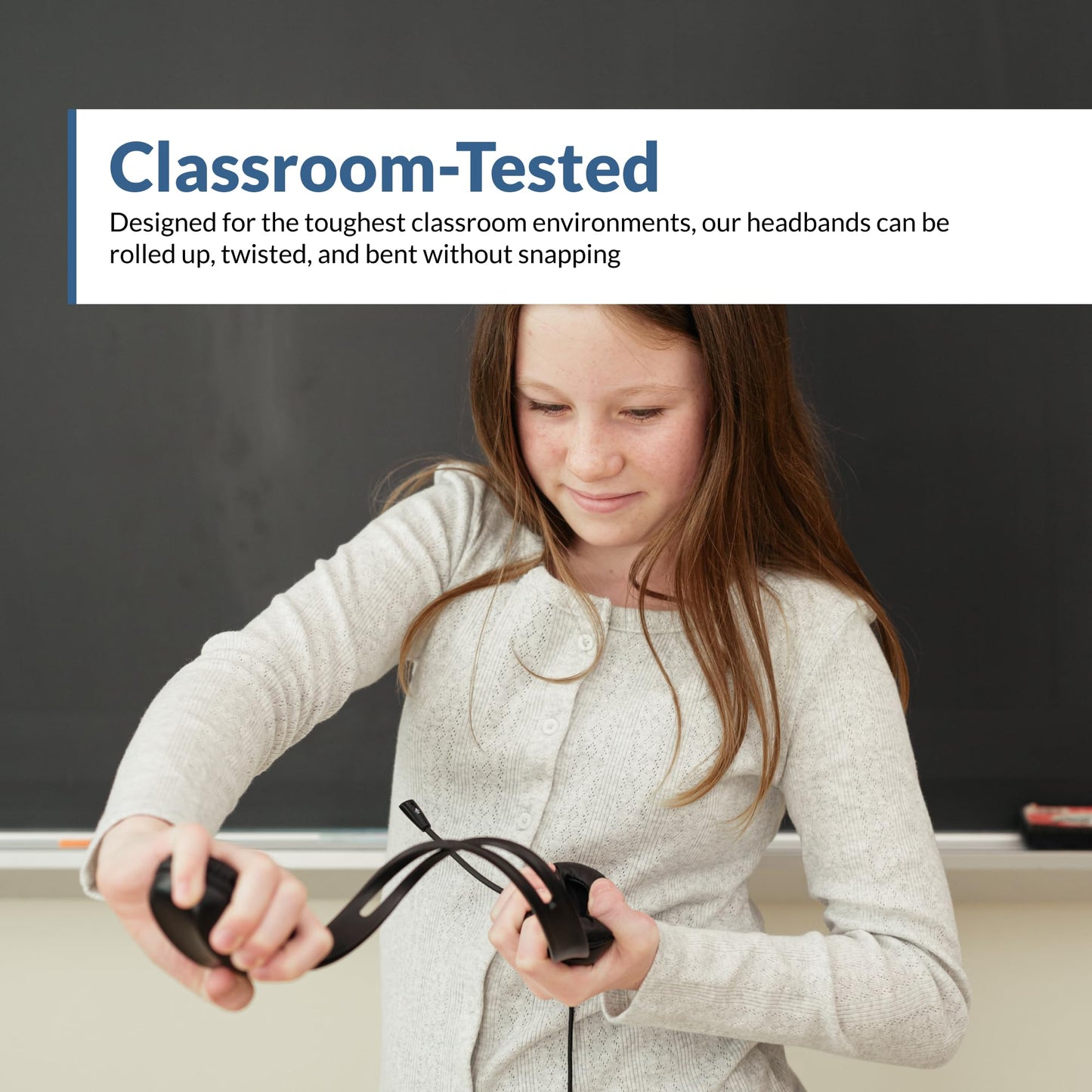 Cyber Acoustics USB-A Stereo Headset (AC-4006) - Durable, Crisp, and Clear Communication in K-12 Classrooms or Home, Made with 60 Percent Recycled…