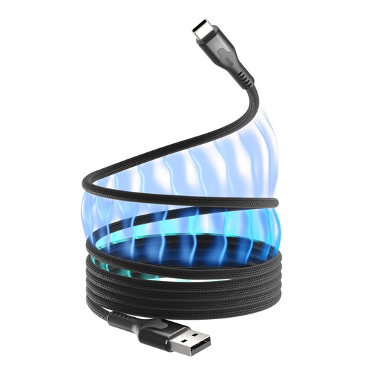 Statik MagStack USB to USB C Cable, A to Type C Charger Fast Charging Phone Charger Cord, On The Go Magnetic Charging Cable for Car, Compatible