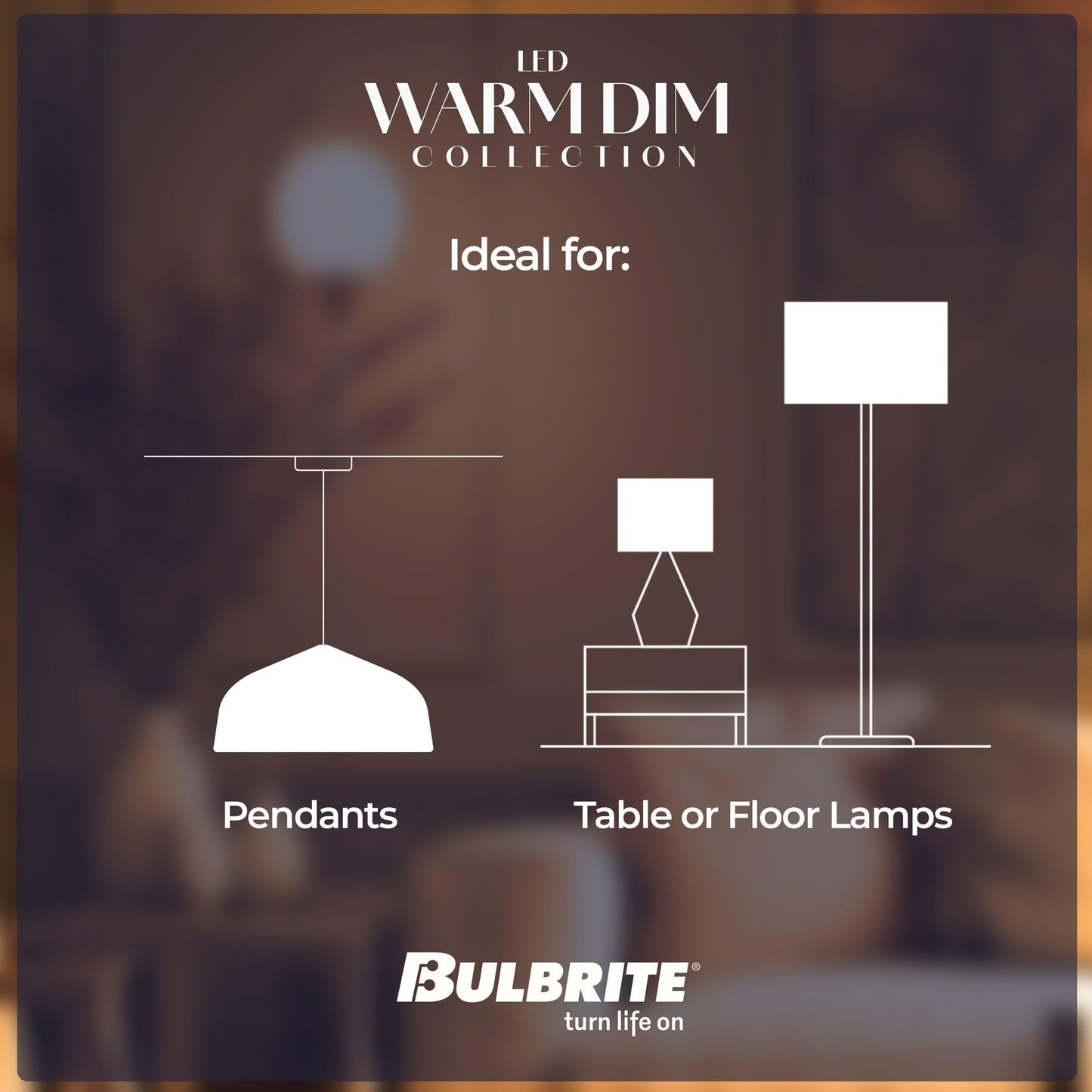 Bulbrite 9 Watt LED G25 Light Bulbs, Warm Dimming 3000K (Soft White) - 1800K (Candlelight), 800 Lumens