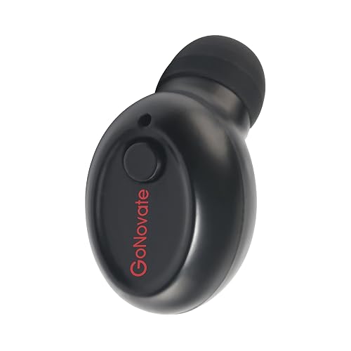 GoNovate G8 Bluetooth Earpiece Wireless Headphone Mini Invisible Earbud, 6 Hrs Playtime 2 Magnetic USB Chargers Tiny Smallest Headset Single Car