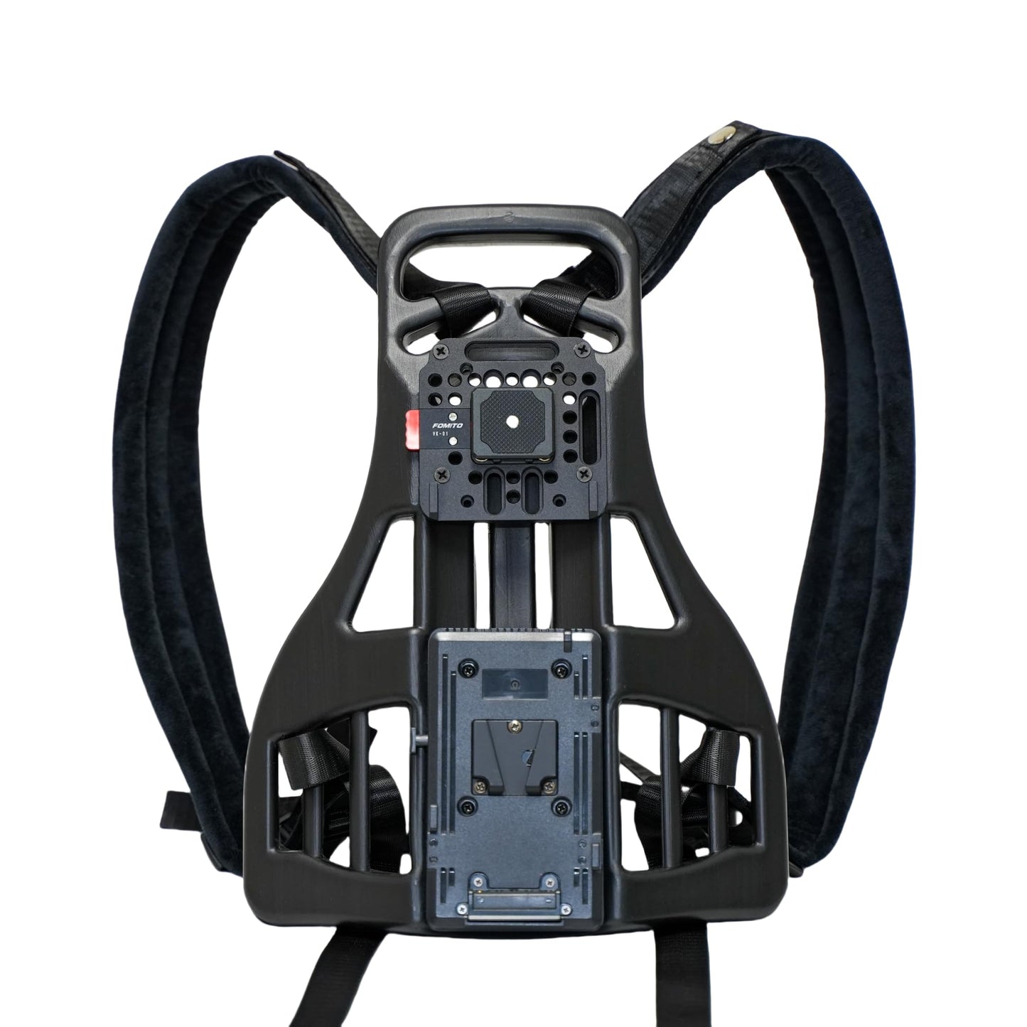Video Outdoor Live Streaming Broadcast Backpack Plate Vest For V-Mount Battery Clamp Power Output Supply Wireless Video Transmission System Expandable