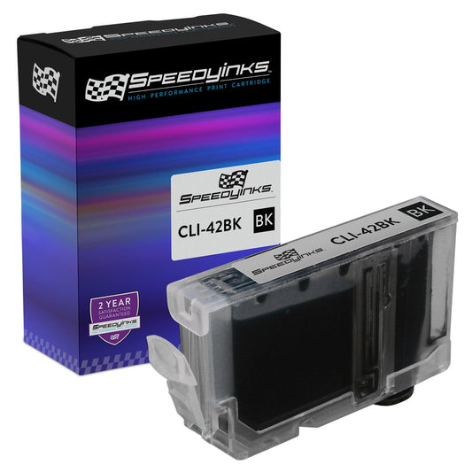 SPEEDYINKS Compatible Ink Cartridge Replacement for Canon 6384B002 CLI-42BK / CLI-42 (Black) Compatible with the Following Printer Model Canon PIXMA