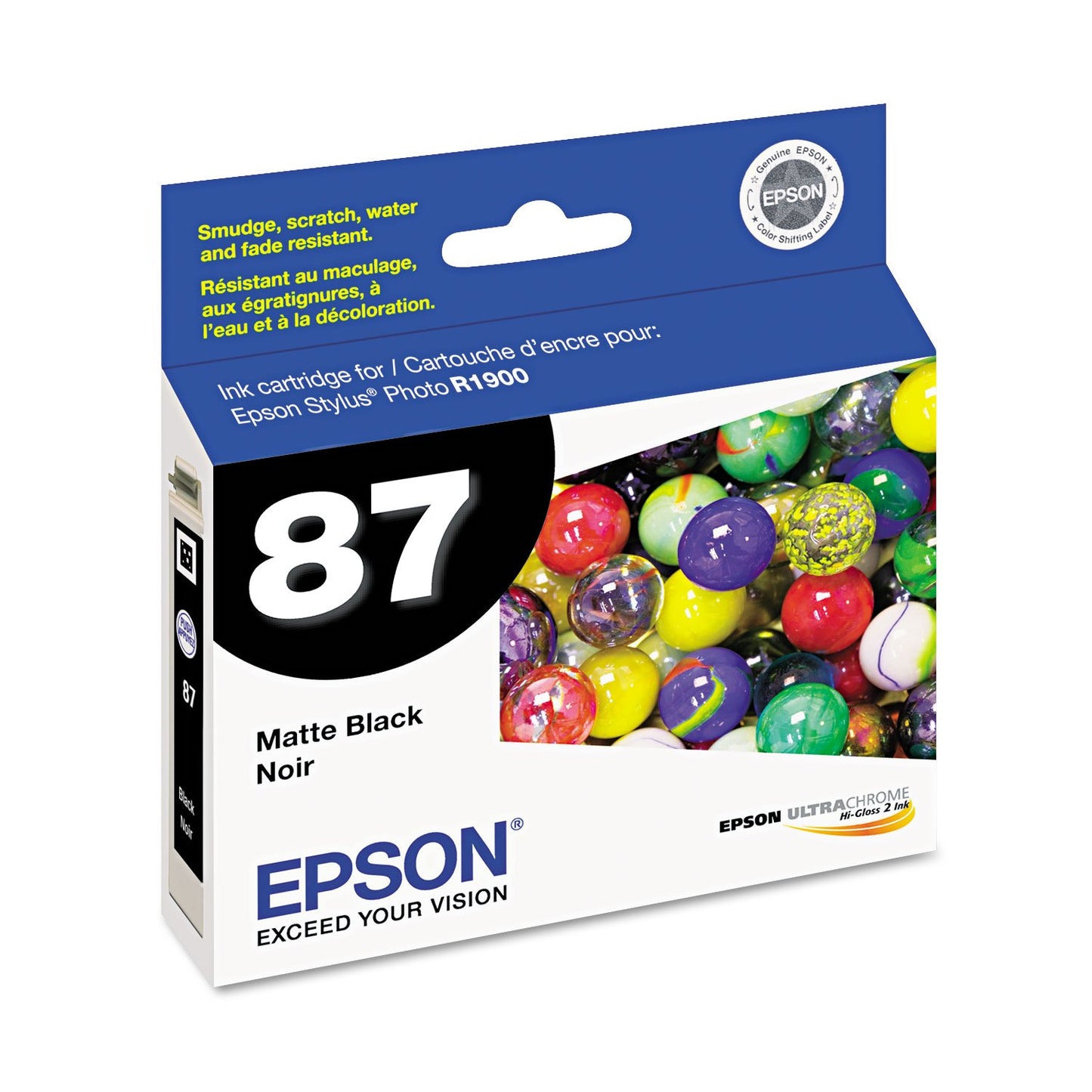 Epson America T087820 Matte Black Ink Cart R1900