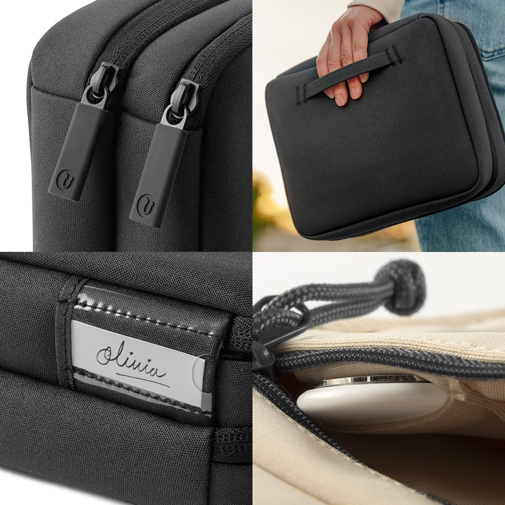 UT Wire Folio Max Double Layer Tech Gear Pouch for Personal, Family, Work Travel Cable Organizer for Electronic Essentials, Chargers & Tech