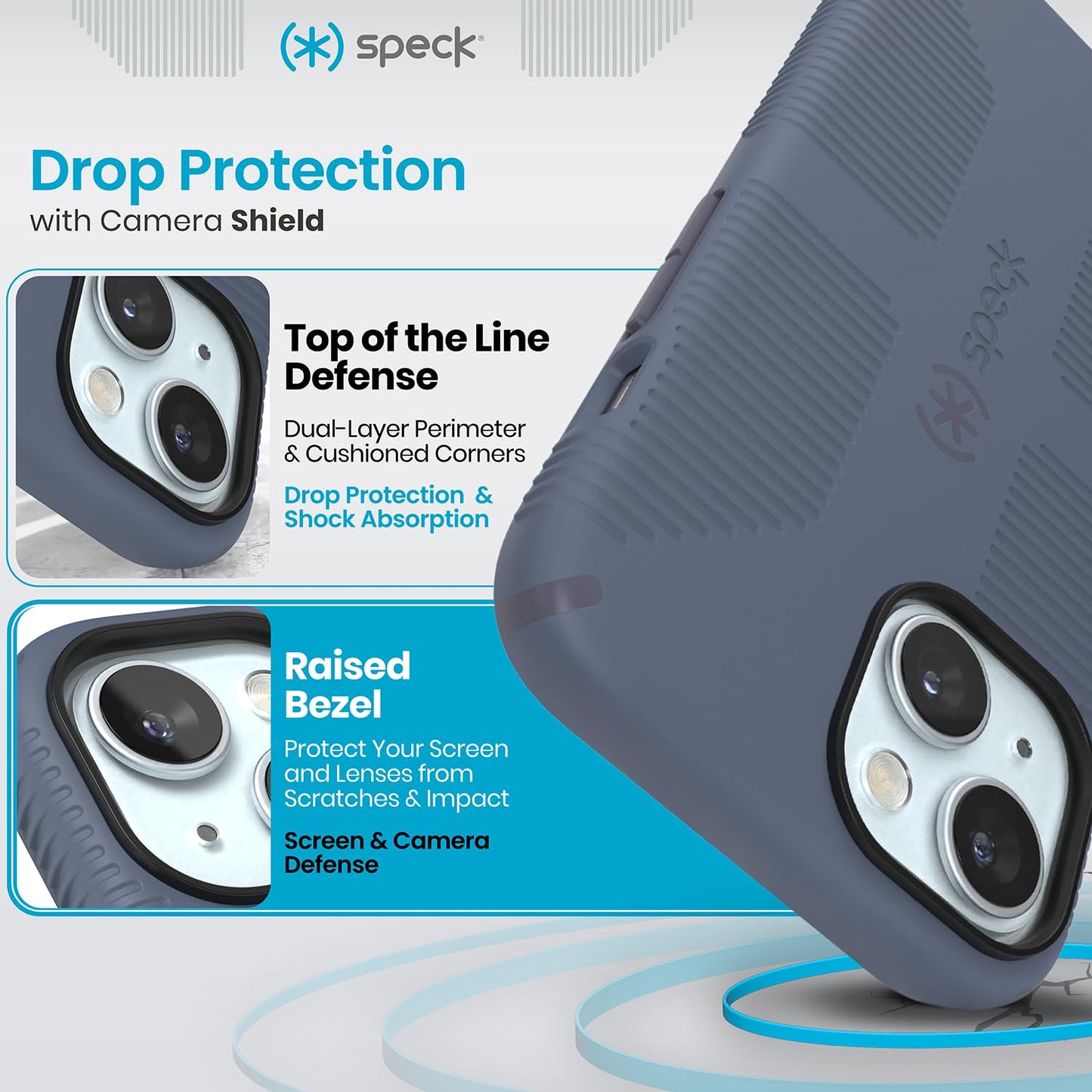 Speck iPhone 17e, 15 Case - iPhone 16e - Built for MagSafe, Drop Protection Grip - for iPhone 15, 16e, 14 and 13 - Scratch Resistant, Soft Touch, 6.1