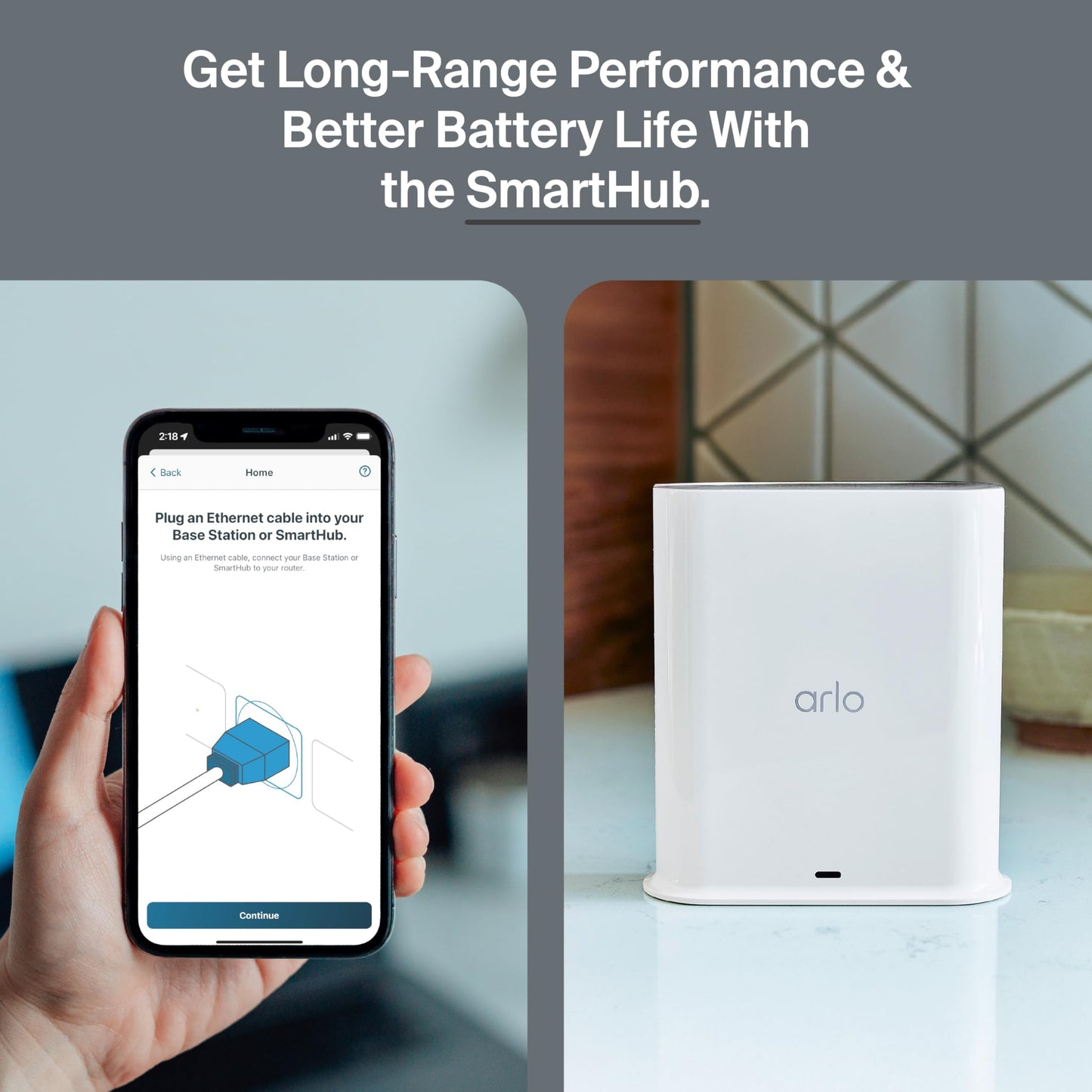 Arlo Ultra Security Camera 4K HDR (3rd Gen, 2025 Release) + SmartHub, Battery Power, Emergency Response, AI Event Captions, 1-Month Trial of Secure