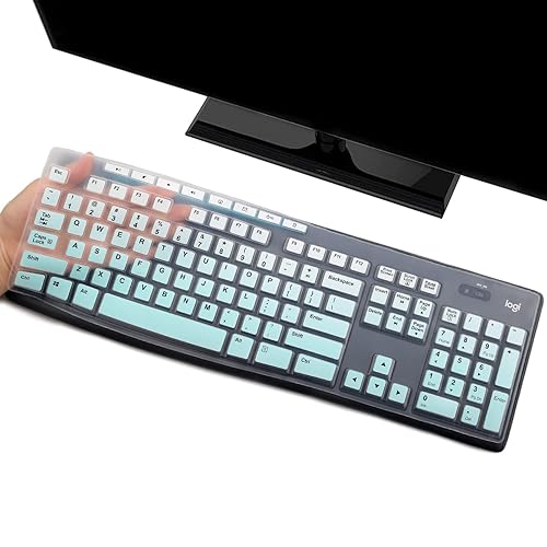 Keyboard Cover Skin Protector for Logitech MK295 MK275 MK270 Wireless Keyboard, Logitech K200 K260 K270 K275 K295 MK200 MK260 Ultra Thin Desktop PC