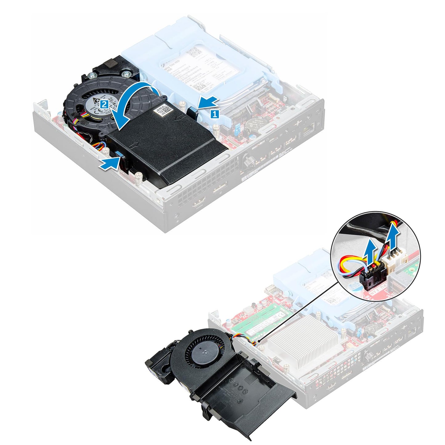 Deal4GO CPU Cooling Fan w/Heatsink Assembly 27H4V 5JV3N 8M4GF Replacement for Dell Optiplex 9020M 7070M 7060M 5070 5060 3070 3050 Micro (MFF)