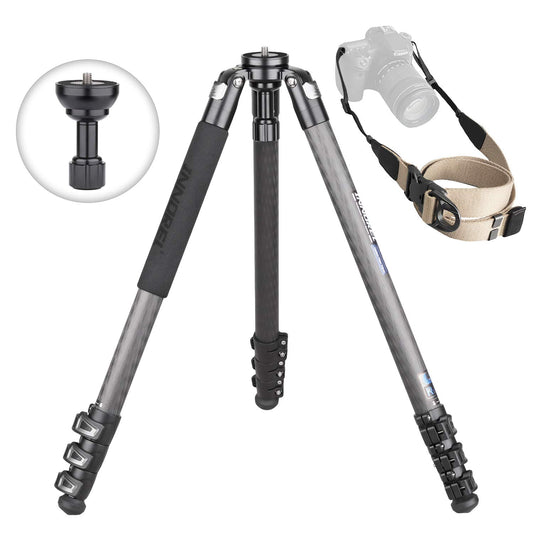 INNOREL ST324CT/ST324CF Carbon Fiber Tripod Max Height 160cm Max Load 30kg Max Tube Dia 32mm Professional Birdwatching Heavy Duty Camera Stand (Fast