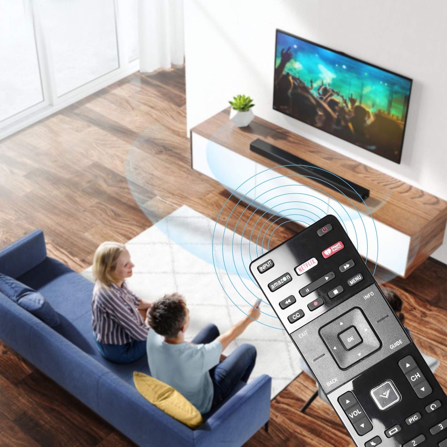 New XRT122 Remote Control for VIZIO Smart TV D40-D1 D40U-D1 D55U-D1 D58U-D3 D60-D3 D65U-D2 E32-C1 E32H-C1 E40-C2 E40X-C2 E43-C2 E48-C2 E50-C1 D40F-E1