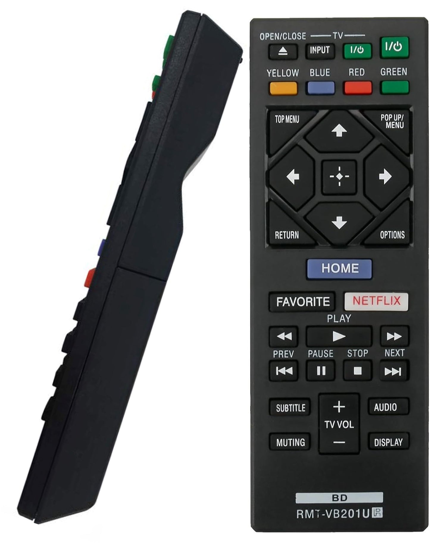 Remote Control Sony RMT-VB201U Remote fit for Sony Blu-ray DVD Player BDP-S3700 BDP-BX370 BDP-S1700 UBP-X700 BDPS3700 BDPBX370 BDPS1700 UBPX700