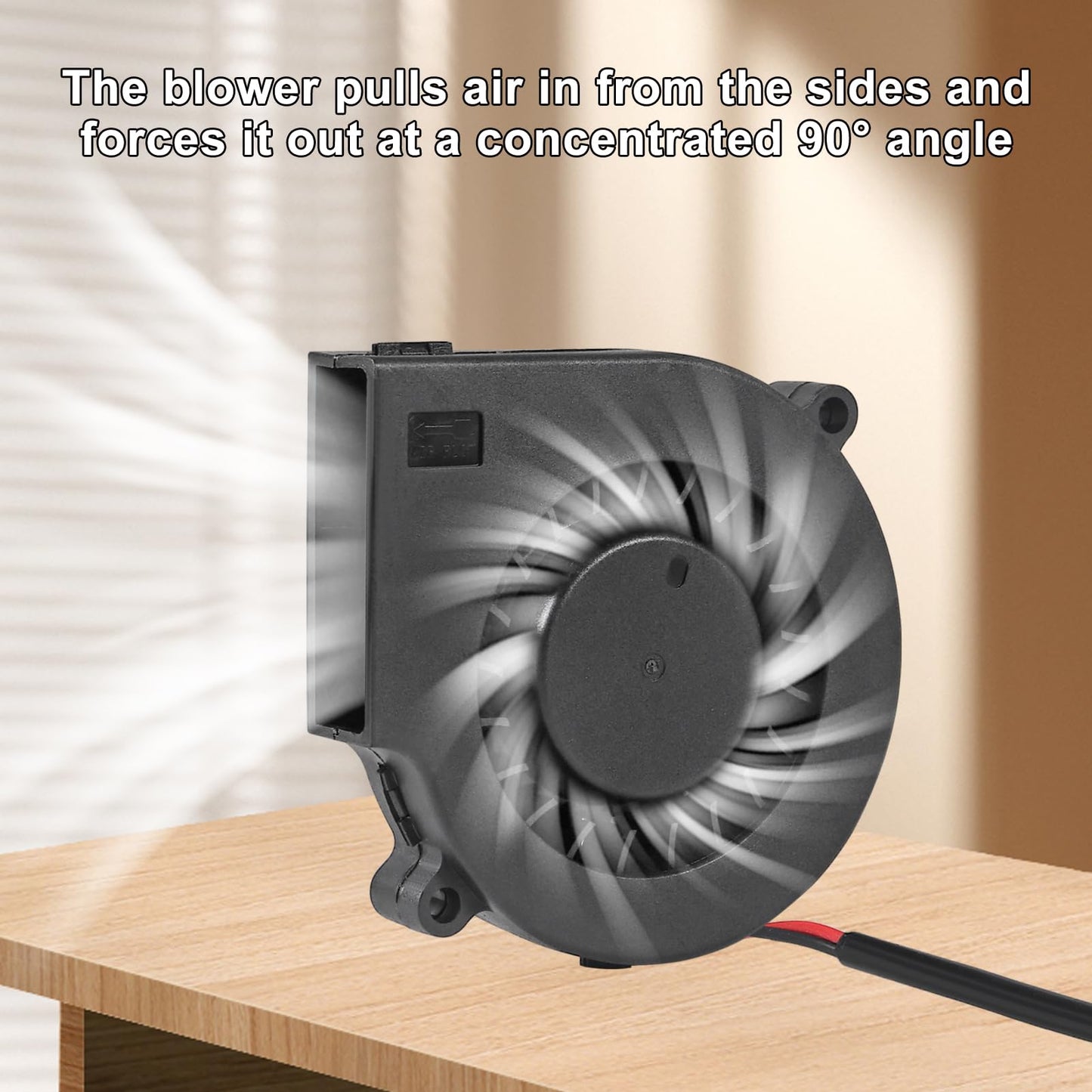4Pcs 75mm USB Fan 75mm x 15mm Cooling Turbo Blower Fan 5V 7515 USB DC Brushless Small Computer Case Fan Cooler for 3D Printer Cooling Electronics, Air