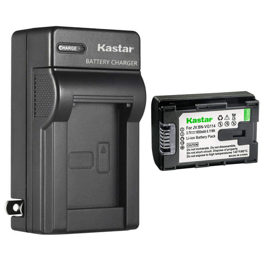 Kastar 1-Pack Battery and AC Wall Charger Replacement for JVC GZ-N1 GZ-N5 GV-LS1 GV-LS2 GZ-G5 AA-VG1 AA-VG1E AA-VG1EUM AA-VG1U AA-VG1US AA-VG1USM