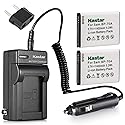 Kastar Battery 2x & Travel Charger for Samsung BP-70A BP70A ST95 ST100 ST150F ST700 ST6500 SL50 SL600 SL605 SL630 WB30F WB35F WB50F ES70 ES80 MV800