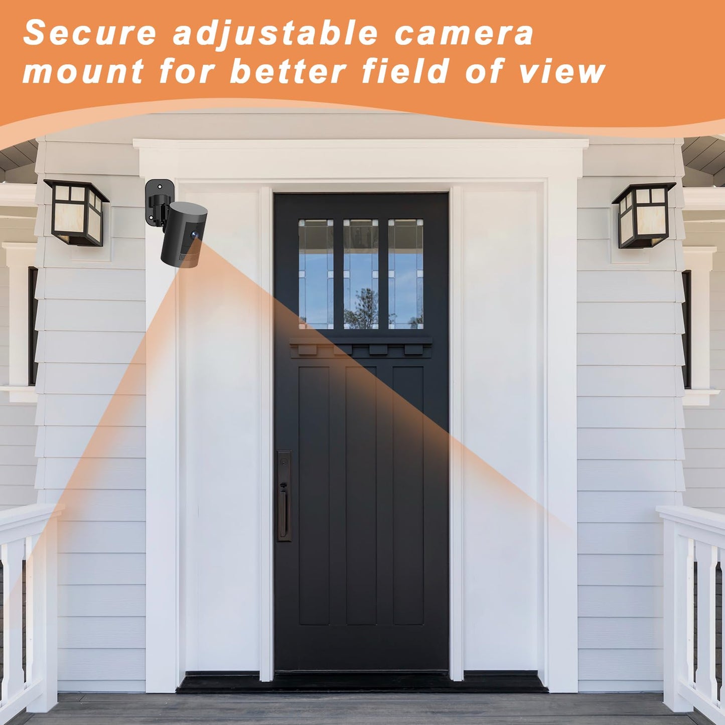 2Pack Camera Wall Mount,Compatible with Outdoor Cam Plus/Stick Up Cam Battery/Plug-in/Pro/Indoor Cam(1st Gen),360 Degree Adjustable No Drilling Mount