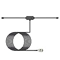 Bingfu Police Radio Scanner Dipole Antenna 20-1300MHz Adhesive Mount BNC Male? Vehicle Mobile Ham Amateur Antenna Compatible with Uniden Bearcat