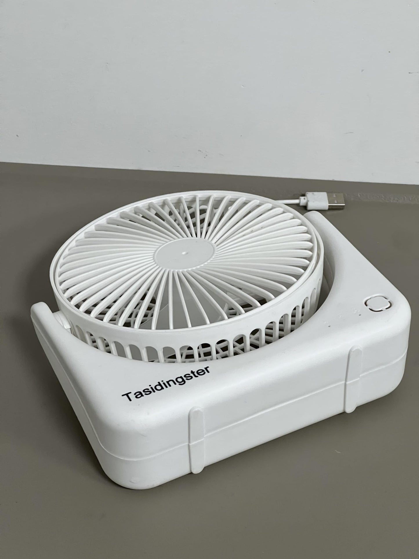 Tasidingster Portable Electric Fans, Tabletop Air Circulator Fan, Small, White - Quiet Personal Fan for Home or Office, 3 Speeds
