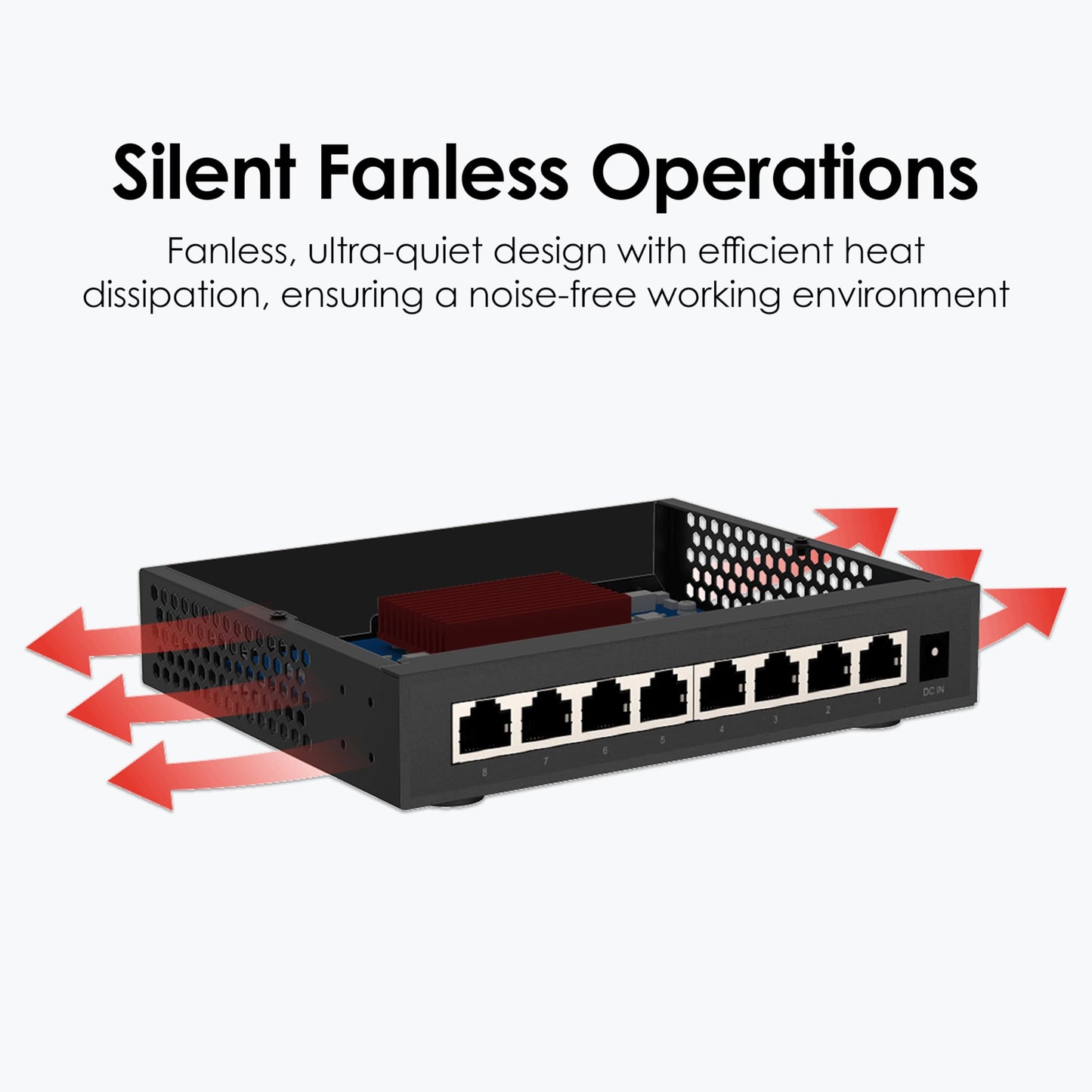 QNAP 8-Port 2.5GbE Unmanaged Switch (QSW-1108-8T-R2-US)