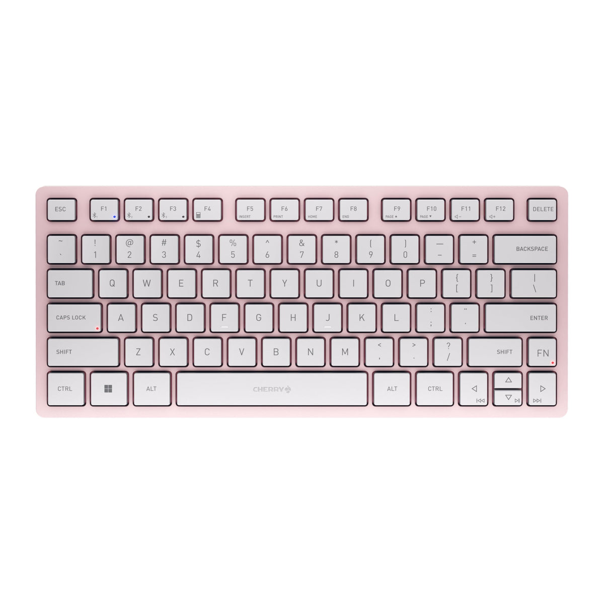 Cherry KW 7100 MINI BT Compact Wireless Keyboard, Cherry Blossom