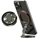 Fidget Spinner Magnetic Phone Holder, Phone Grip Stand for iPhone Samsung & Magnetic Cases, Dual Sided Magnet Rings for Gym Home Travel, MagSafe