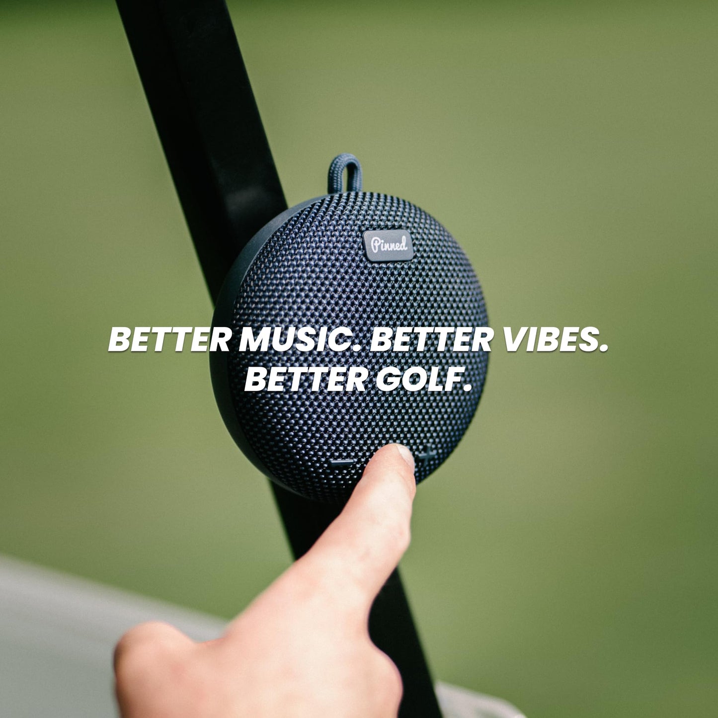 Pinned 2.0 Dart Magnetic Speaker - USB-C Rechargeable, 10+ Hour Battery, IPX7 Waterproof, Bluetooth 5.0 with Carabiner - Bluetooth Speakers - Golf
