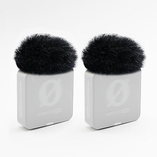 JCMOYUTY Windscreen for RODE Wireless PRO/ME Compact Wireless Microphone Deadcat Furry Cover, 2-Pack Pop Filter Accessory
