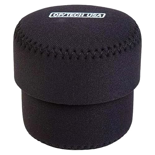 OP/TECH USA Fold-Over Neoprene Lens Pouch - Camera Lens Case for safe Lens Cover storage, Great for Photography & outdoor shoot, Keeps your Lens
