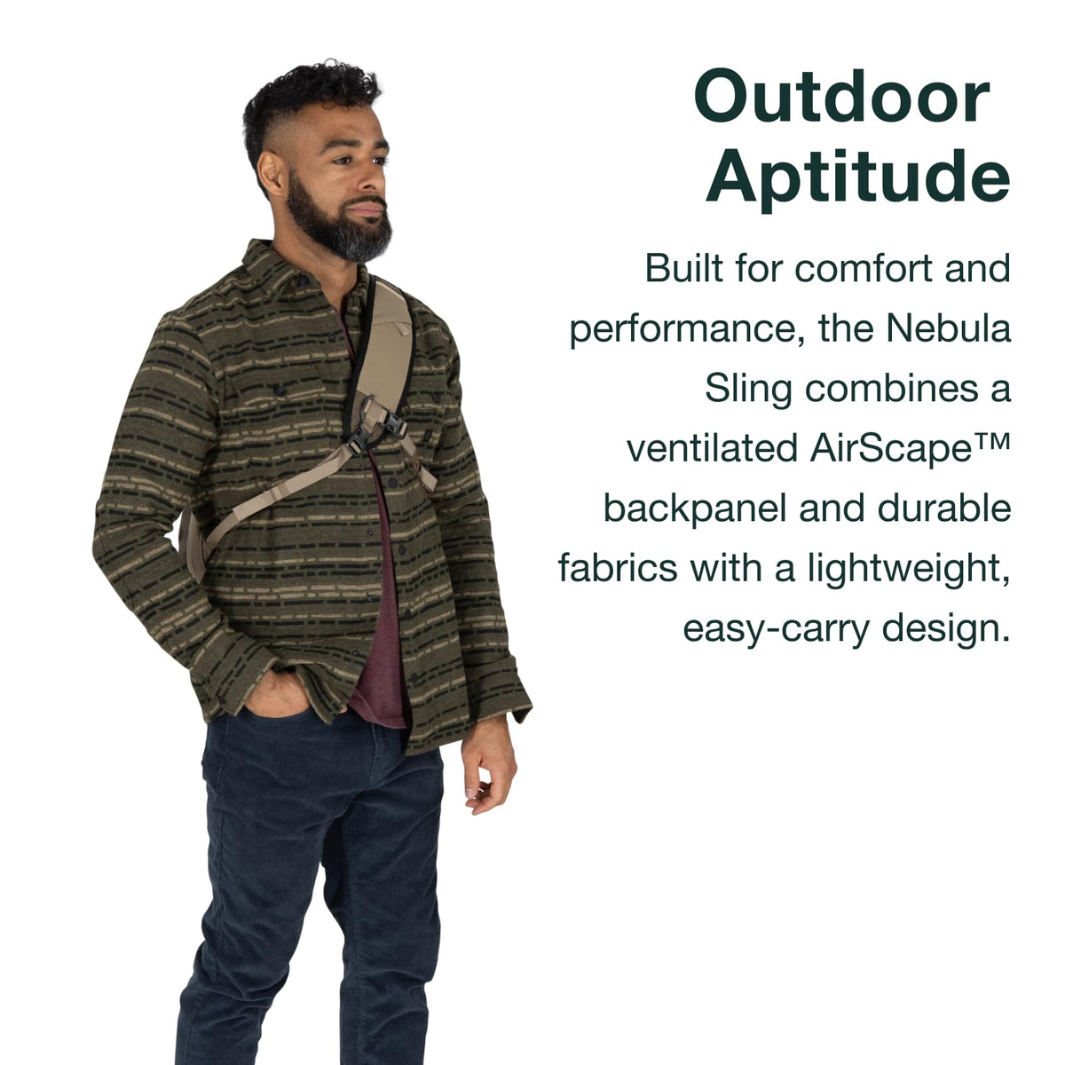 Osprey Nebula Shoulder Sling Bag, Black OS