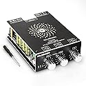 T220HS Power Amplifier Board with Subwoofer 2.0 Channel 220W×2, 12V-36V Audio Power Amplifier Module with Treble and Bass Control